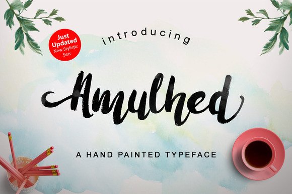 Amulhed Brush: A Handwritten Font for Bold Branding