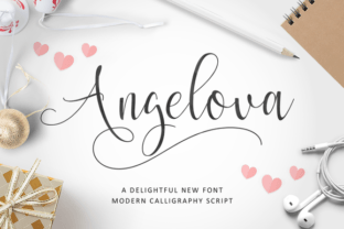 Angelova: A Modern Script Font for Editorial Design