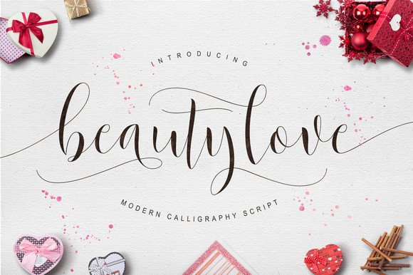 Beautylove: A Modern Script Typeface for Elegant Editorial Design