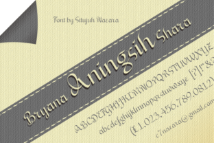 Bryana Aningsih Shara: A Script Font for Digital Brands