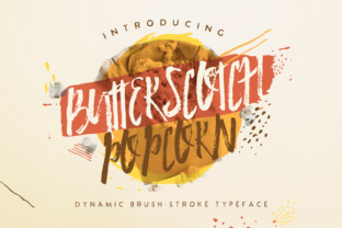 Butterscotch Popcorn: A Handcrafted Typeface for Warm Editorial Design