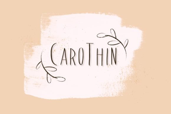 CaroThin: A Playful Script Font for Web Headers
