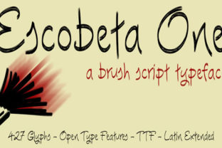 Escobeta One: A Handwritten Font for Bold Marketing