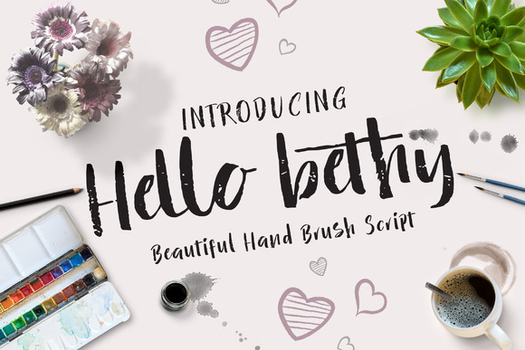 Hello Bethy: A Script Font for Editorial Design