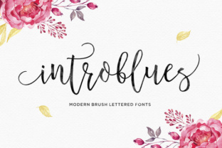 Introblues: A Modern Script Typeface for Editorial Design