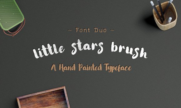 Little Stars Brush Font for Small Business Branding