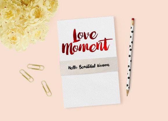 Love Moment Font Review for Branding