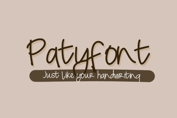 Paty Font: A Handwritten Typeface for Digital Design