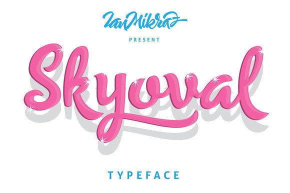 Skyoval: A Handwritten Font for Editorial Design