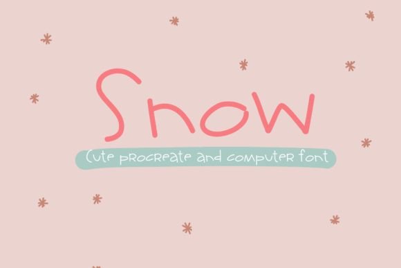 Snow Font: Playful Script for Web Design