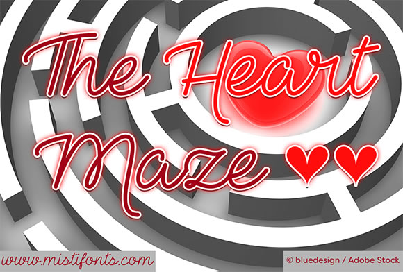 The Heart Maze Font for Handmade Brands
