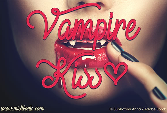 Vampire Kiss Font: A Stylish Choice for Brand Identity